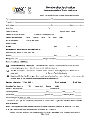 Membership Application Form