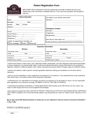 Patient Registration Form