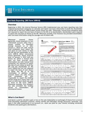 IRS Form 1099-B Cost Basis Reporting
