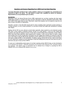 Form 1099-B Cost Basis Reporting Guide