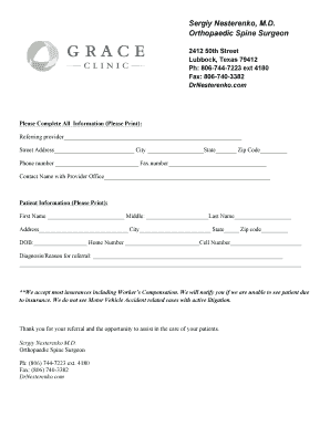 Patient Referral Form
