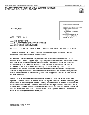 California Child Support Intercept System Certification