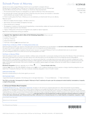 Schwab Power of Attorney