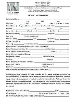 Patient Information Form