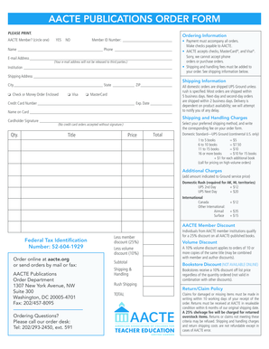 AACTE Publications Order Form