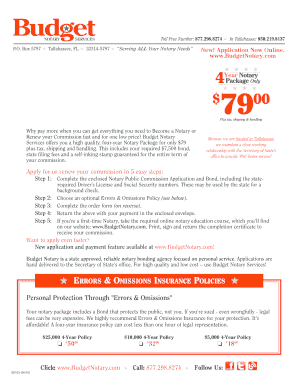 Florida Notary Public Commission Application