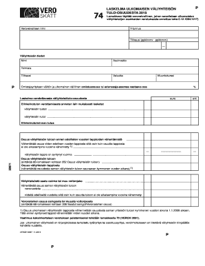 Finland Foreign Partnership Income Calculation Form