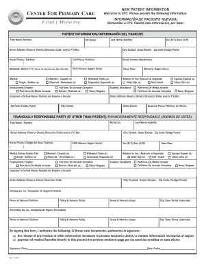 New Patient Information Form