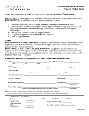 Student Petition Form