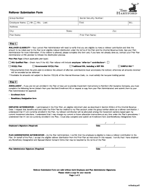 Rollover Submission Form