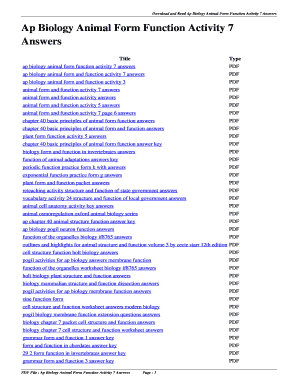 Function report ssa 3373 bk sample answers pdf - Ap Biology Animal Form Function Activity 7 Answers - savoy brasilia