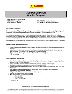 Graphic Designer Job Description