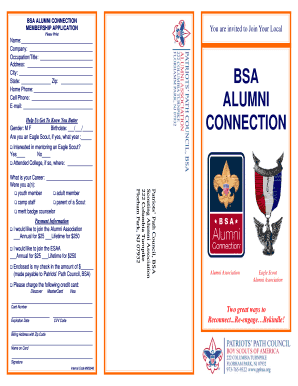BSA Alumni Membership Application