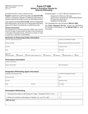 Connecticut Form CT-588