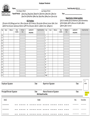 Employee Timesheet