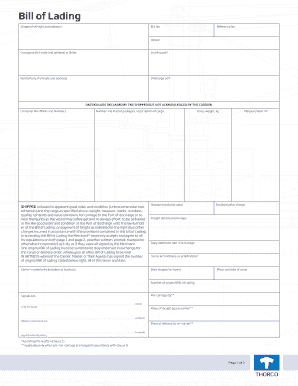 Bill of Lading