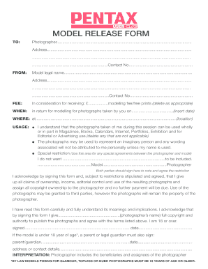 Model Release Form
