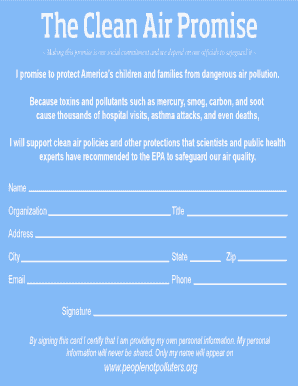 Clean Air Promise