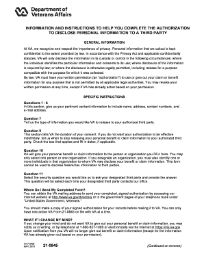 Authorization to Disclose Personal Information to a Third Party