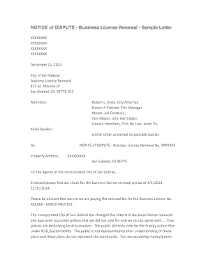 sample letter renewal license business template Fillable sample membership  Edit letter  renewal