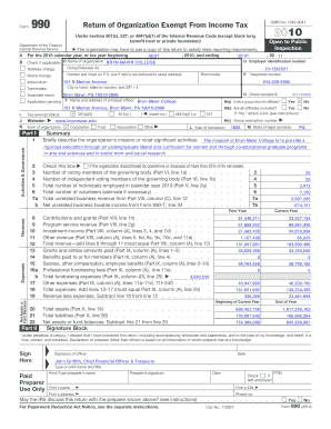 Form 990 Return of Organization Exempt From Income Tax