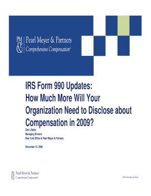 IRS Form 990 Updates on Compensation Disclosure