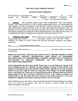 Hangar Lease - Amended Summer 2007doc