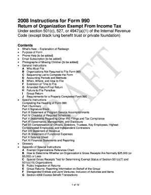 2008 Form 990 Instructions
