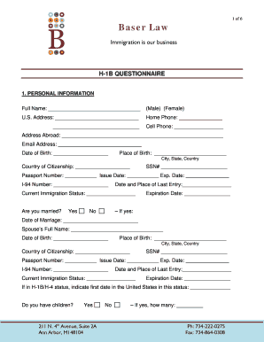 Checklist For I-130I-485