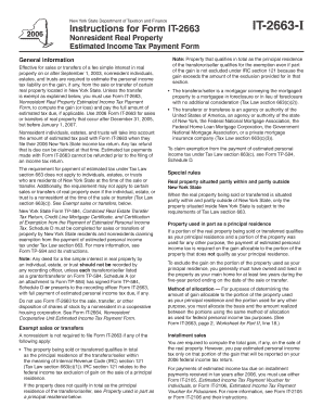 New York Nonresident Real Property Estimated Income Tax Payment Form