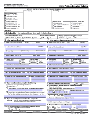 USCIS I-130 Petition for Alien Relative