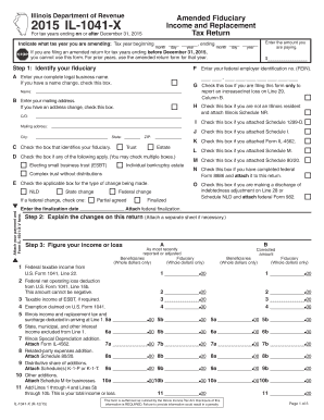 Illinois Fiduciary Amended Income Tax Return