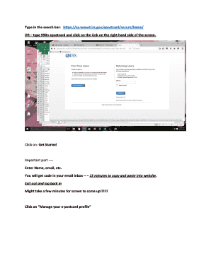 IRS Form 990-N e-Postcard Instructions