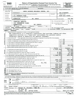 IRS Form 990 2012