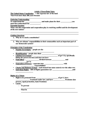 US Constitution Study Guide