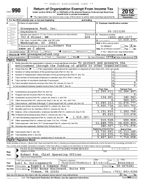 Form 990 Return of Organization Exempt From Income Tax