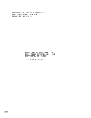 2012 Form 990 Tax Return