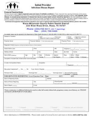Texas Infectious Disease Report