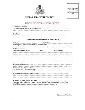 Tenant Information Form