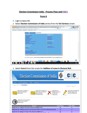 India Form 6 for Electoral Roll Addition