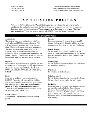RE/MAX Prosperity Rental Application