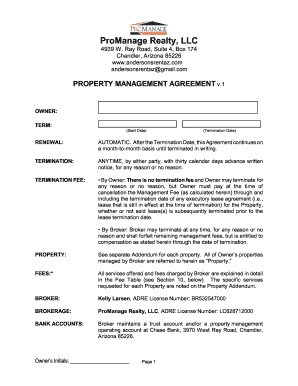 Property Management Agreement