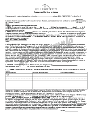 California Residential Lease Agreement