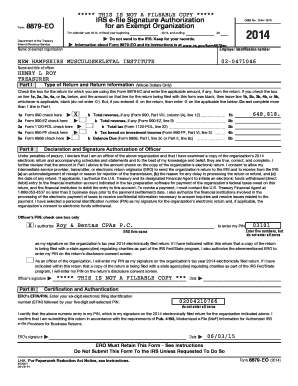 IRS Form 8879-EO for Exempt Organizations