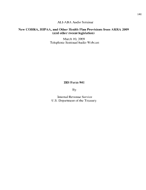 IRS Form 941 2009