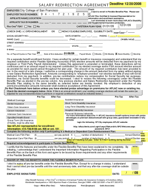 Salary Redirection Agreement