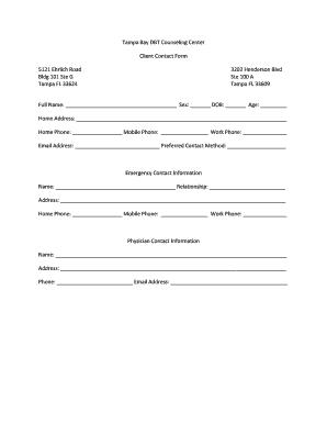 Client Contact Form