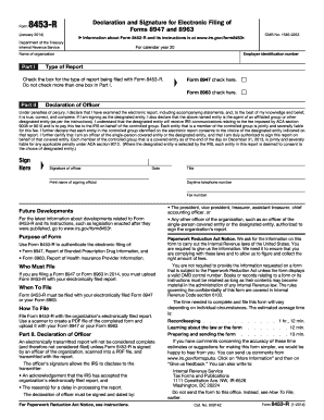IRS Form 8453-R Declaration and Signature