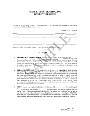 Residential Lease Agreement