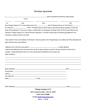 printable purchase agreement